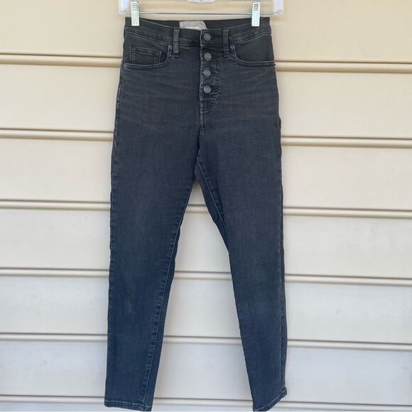 Everlane High Rise Skinny Jeans Four Button Size 26 - Picture 2 of 9